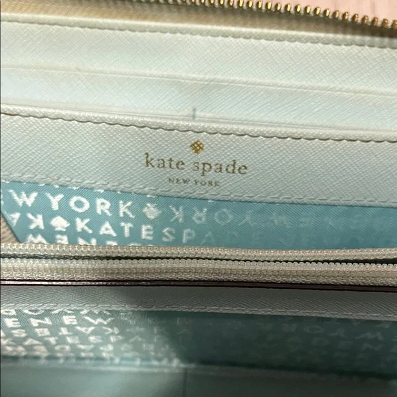 kate spade Colorblock Zip Wallet in Mint, Pink & Navy - Picture 4 of 10